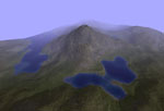A volcano