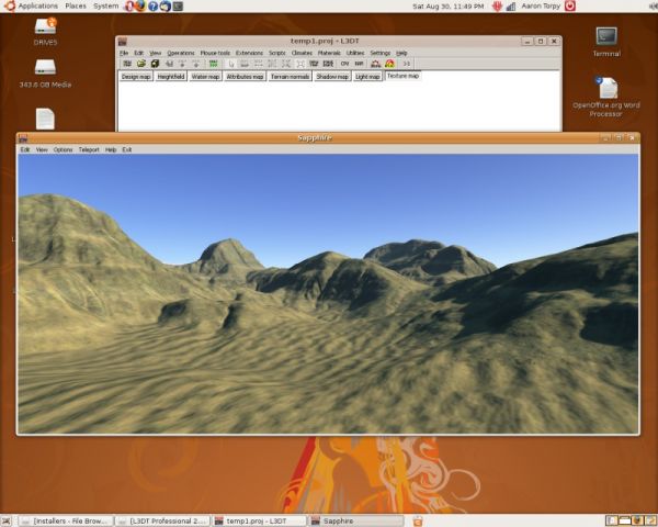 L3DT Pro 2.6 in Ubuntu 8.04.