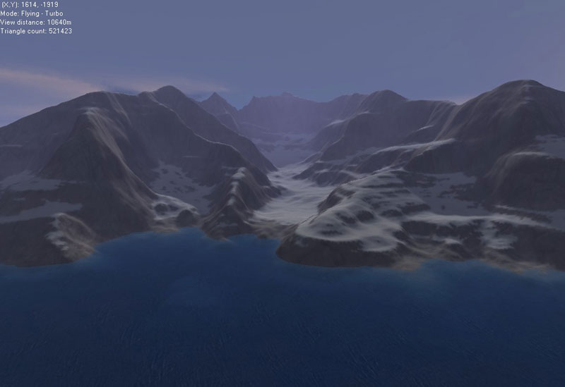 An arctic glacier.